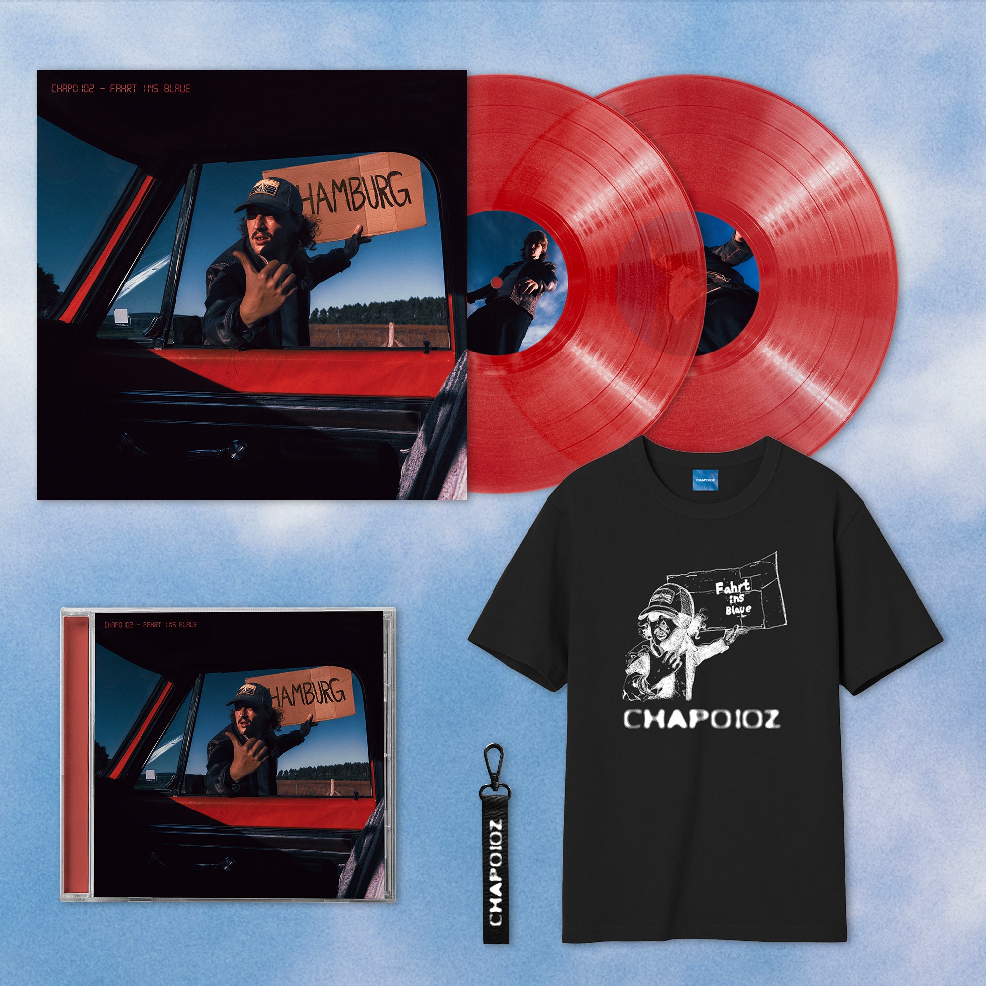 Fahrt ins Blaue – CD / Vinyl / T-Shirt Bundle