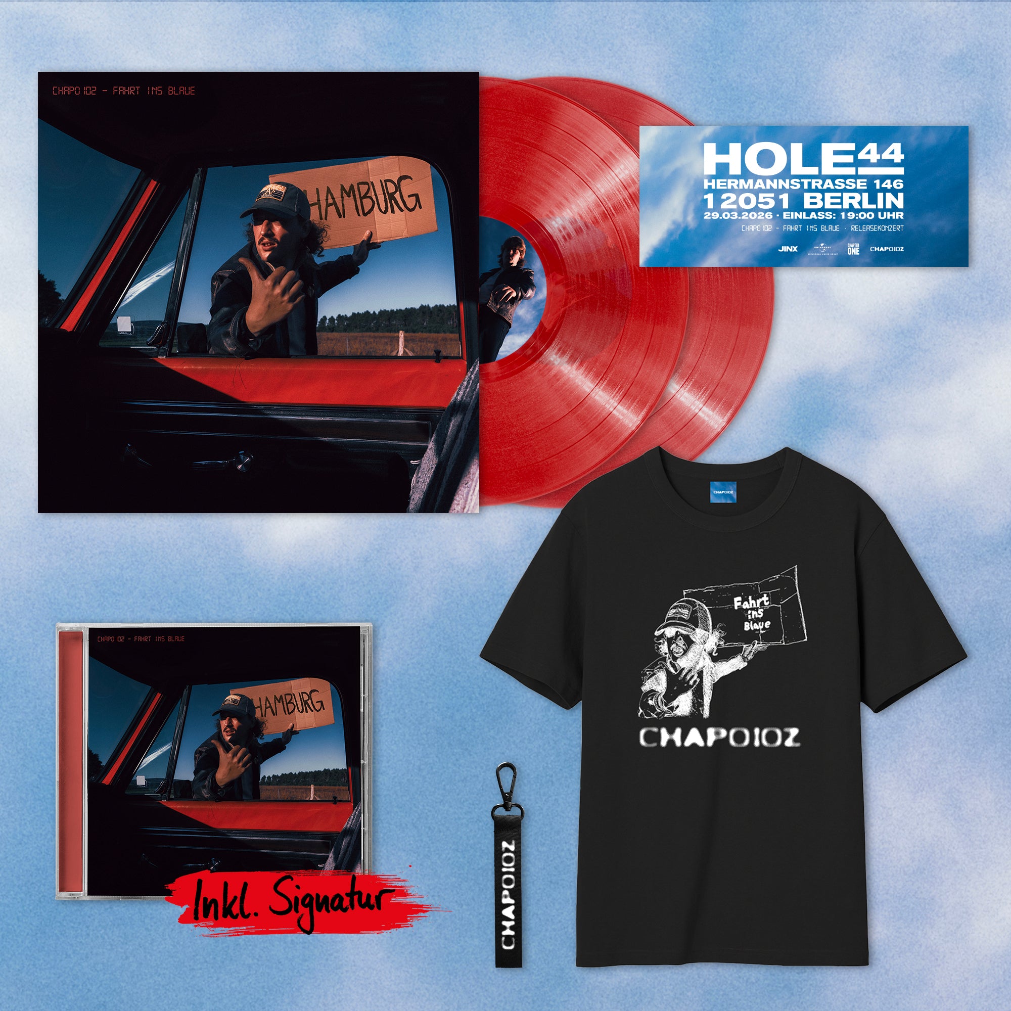 Fahrt ins Blaue – CD / Vinyl / Ticket / T-Shirt Bundle Berlin